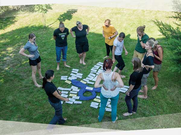 NEVEREST Outdoor Trainer Gruppendynamik Teambuilding Karten Spiel Kärtchen