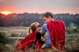 NEVEREST Blog Heldenreise Storytelling Coachingtool Superman Vater Supergirl Kind