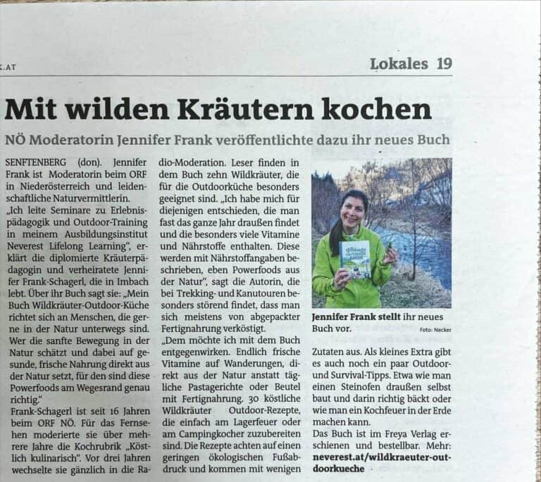 Presse 58 bezirksblätter_wildkräuter_outdoorküche_buch