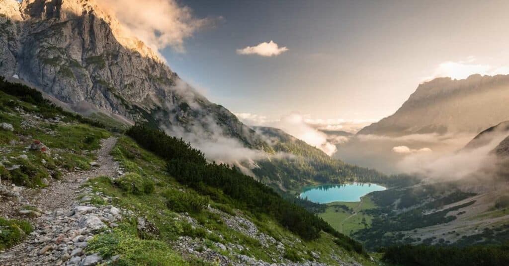 Sommeraktivitäten in Österreich Ehrwald Bezirk Reute See